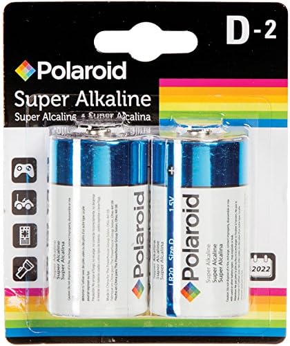 Polaroid 2 Pack D Alkáli Elem