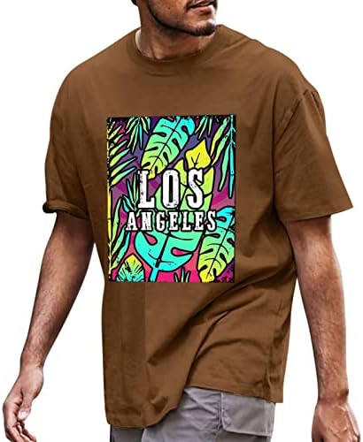 XXBR Férfi pólók Rövid Ujjú Levél Nyomtatás Alkalmi Hawaii Tees Nyári Beach Maximum Atlétikai Sport Sleeve T-Shirt