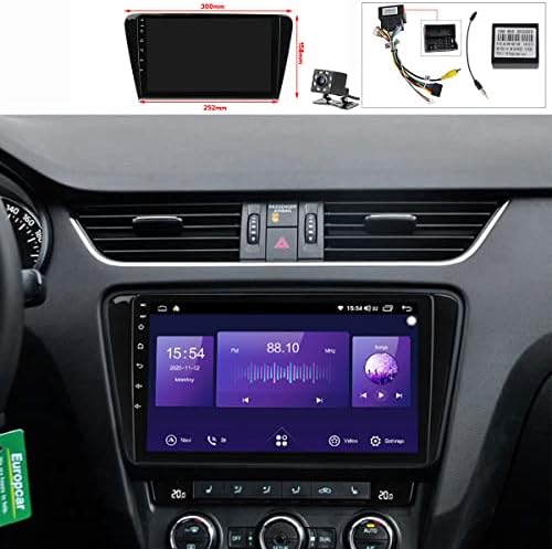 Android 11 2 Din autórádió, Bluetooth 10 Érintőképernyő a Volkswagen-Skoda-Octavia 2013-2018 MP5 Multimédia Lejátszó Támogatja Carplay