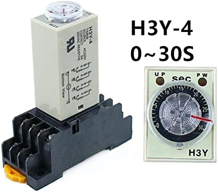 DJDLFA H3Y-4 0-30-as években a Hatalom OnTime Késleltetés Időzítő Relé DPDT 14Pins H3Y-4 DC12V dc 24 vac AC110V AC220V (Méret : AC220V)