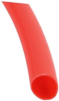 X-mosás ragályos 4mm Dia 4:1 Arányban Hő zsugorcső Wire Wrap Kábel Ujja Cső 1m Hosszúságú Piros(4mm Dia 4: 1 Arányban Hő Pszichiáter