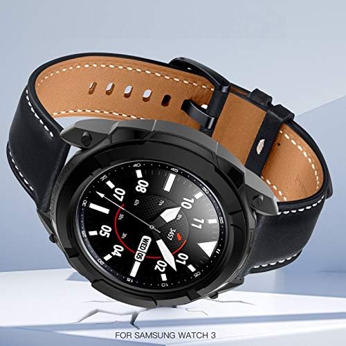 LOKEKE Kompatibilis a Samsung Galaxy Watch3 Védő burkolata, TPU Védő burkolata a Keret Gyűrű Protetive Esetben Fedezi a Samsung