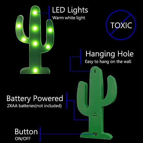 Vicila Kaktusz LED Sátor Alá Világítás, Trópusi Kaktusz Zöld Éjszakai Fény Táblázat & Fali Lámpa Hálószoba, gyerekszoba, Gyerekszoba