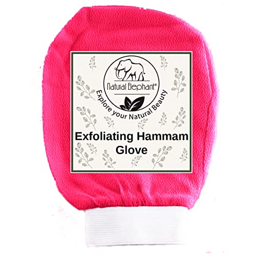 Természetes Elefánt Hámlasztó Hammam Kesztyű (Rózsaszín Tulipán (Csomag 5))