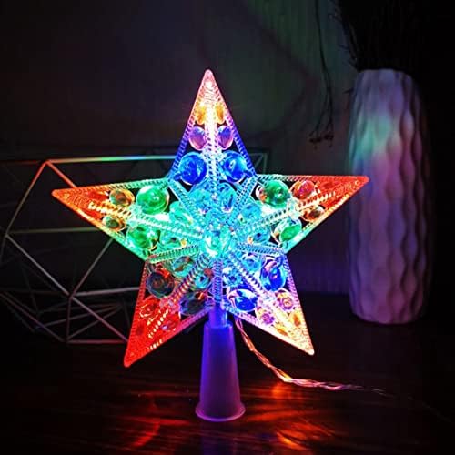 ZMPT karácsonyfa felső Világítás LED Csillagok Fénye Öt Szögletes karácsonyfa Díszítés, Terem Dekoráció Csillag, Fa Fej Fény