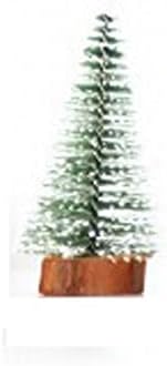 DEFLAB karácsonyfa Karácsonyi Mini Cédrus Tűk Családi Fából faragott Díszek, a Gyermekek Karácsonyi Díszek (Szín : 20cm)