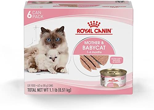 Royal Canin Macska Egészség Táplálkozás Anya & Babycat Ultra Lágy Hab a Szósz Konzerv macskaeledel, 3 oz doboz 6-pack