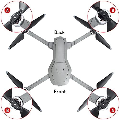 Tucok Drón Pengék, Propellerek a 193MAX2S, Drón Tartozékok, Tartalék alkatrész Csere Összecsukható Propeller 4 Db Csavarral 8 Db