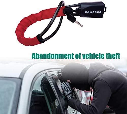 BOWENDA kormányzár(PIROS) Anti Theft Autó Device Lock Ki Készletek a Járművek biztonsági Öv Zárak, Biztonsági Illik Leginkább Autók,