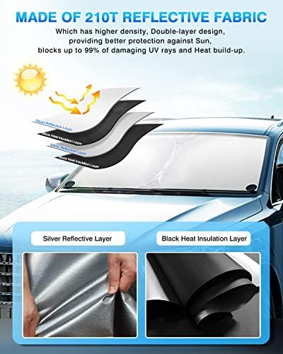 CSAK Szélvédőn Nap Árnyékban Honda Gerinc 2017-2023 rolója Napellenző Fedezze Összecsukható Blokkolja az UV Sugarak Tartani