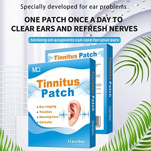 MQ Tinnitus Foltok 12 Db Fül Foltok a Tinnitus, Fül Fájdalom, Hallás Gyengíti, Viszket a Fülem,/Nem-Szőtt Szövet Javítás & Természetes Növényi