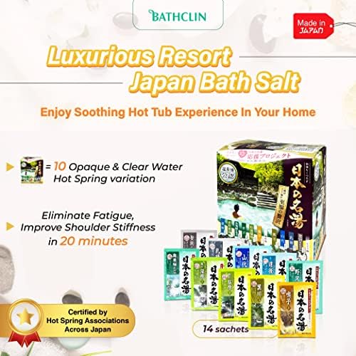 Bathclin A legnagyobb Luxus Japán termál Fürdő Só, Por - Élvezze a Japán Forró Fürdő, Gyógyfürdő-Kezelés A Fürdőkádban Otthon, Enyhíti a