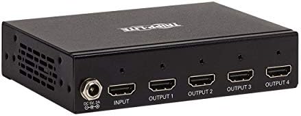 Tripp Lite HDMI Splitter, 1-4 Ki Splitter, 4 portos HDMI Splitter, a 4K @ 60 Hz, 4:4:4, Multi-Felbontás Támogatása, HDR,