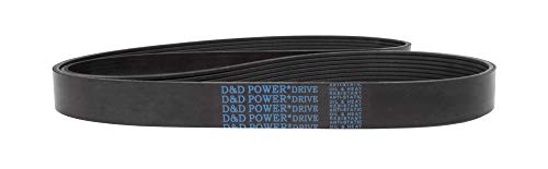 D&D PowerDrive 4PK795 CRP Iparágak Csere Öv, K Öv keresztmetszet, 32.25 Hossz, Gumi
