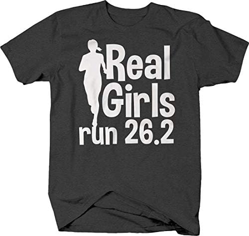 Igazi Lányok Futni 26.2 Sziluett Km Futás Képzés Maraton Póló Férfi