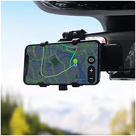 YXXJJ Mobiltelefon tartó Műszerfal autótelefon Jogosultja 360 Fokos Mobil Telefon Áll Visszapillantó Tükör, Napellenző Autós GPS
