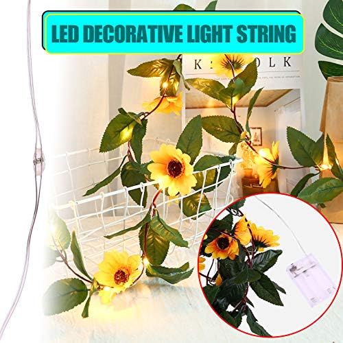 String Módok 8 Lámpa, LED Izzó Fény Labdát Teljesítményű Akkumulátor lakberendezés Mesterséges Virág Dekoráció
