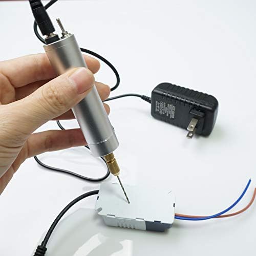 Mikro Mini Kis Elektromos Alumínium Kézi Hordozható Kézi Fúró Bit(0.8~1.5 mm), a 80pcs Fúró Bit, 3A Tápegység Tartozék