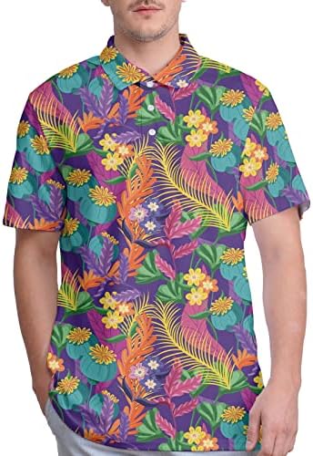 Feverick, Őrült Férfi Golf Póló Trópusi Alkalmi Fény Hawaii Golf Pólók Férfi Vicces Golf Polo shirt Férfi Golf Ajándékok