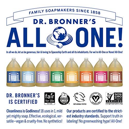 Dr. Bronner ' s - Tiszta-Kasztília Folyékony Szappan (Citrus, 1 Gallon) - Készült Bio Olajok, 18-in-1 is Használ: az Arc, a Test, Haj,