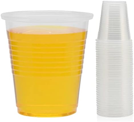 Vakly 5 oz Átlátszó Műanyag Poharakból isszák - Kis 5oz Élelmiszer Biztonságos Eldobható Fogászati Wc Csésze – Ideális a