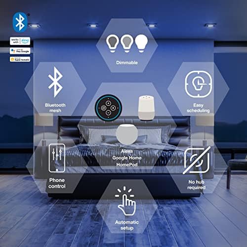 Sylvania Okos Bluetooth BR30 Teljes Színű, Hangolható Fehér Izzó, 65W, Szabályozható, Alexa, az Apple HomeKit Google Asszisztens