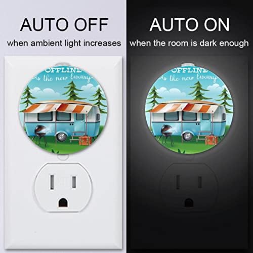 2 Csomag Plug-in Éjjeli LED-es Éjszakai Fény, Díszlet, illetve Lakókocsi, Autó, Alkonyat-hogy-Hajnal Érzékelő Gyerek Szoba, Gyerekszoba,