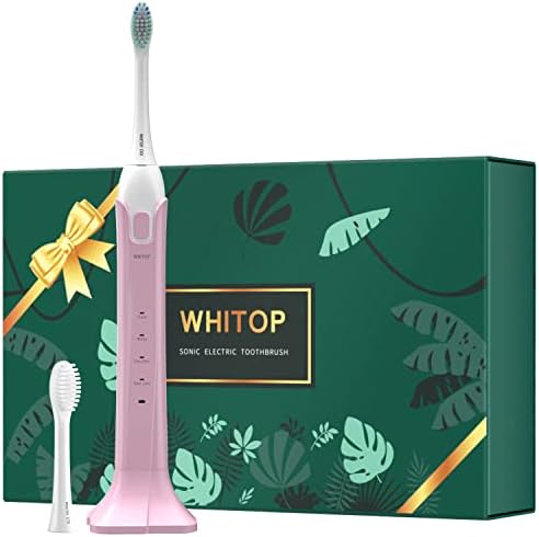 WHITOP CD-10 Szónikus Elektromos Fogkefe a Nők Elektronikus Teljesítmény Újratölthető Ultrahangos fogkefe a Vezeték nélküli Töltés,