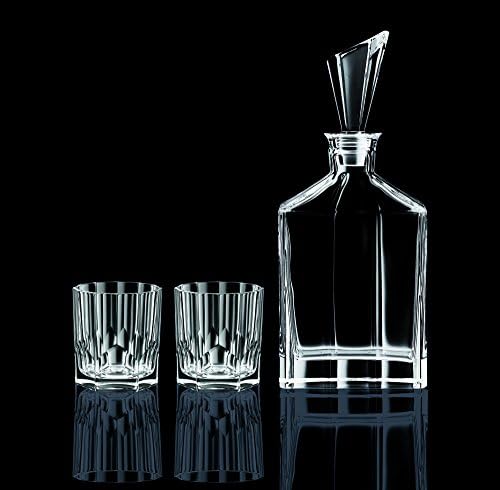 Nachtmann Aspen gyűjtemény Derítő Meghatározott Dugóval 2 Whiskys Poharat, Mosogatógépben mosható tiszta kristály-üvegből készült,