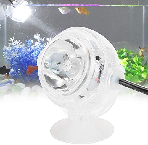 Zerodis LED akvárium Spot Lámpa, Műanyag LED akvárium Színes Színű Fény Vízálló Merülő Akvárium Éjszakai Fény(US Plug Fehér)