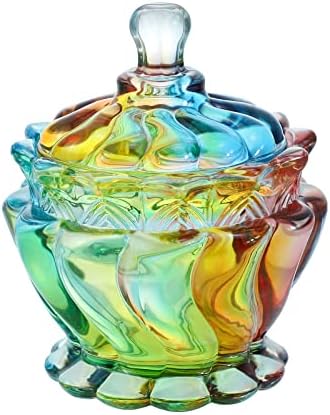 SOCOSY Királyi Dombornyomott Átlátszó Üveg Patikus Jar szemhéjakkal, Candy Jar Konténerek Édesség Svédasztalos Üvegek Kristály