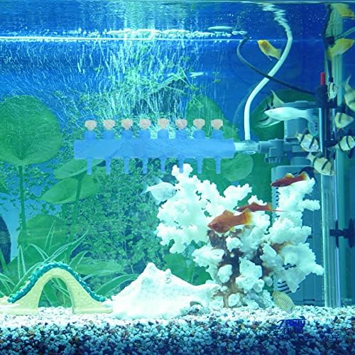 YARDWE Akvárium levegőáram-Elosztó Csatlakozó: 8 Így légvezeték Cső Splitter Állítható akvárium Oxigén Splitter Oxigén Szivattyú Levegő