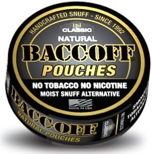 BaccOff, Klasszikus Természetes Tasakok, Prémium Dohány Ingyenes, Nikotin Mentes Tubák Alternatív (1)