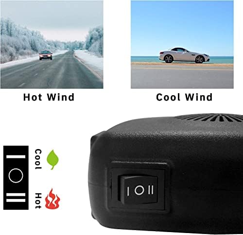 EEBI Autó Fűtés, Hordozható, 12 v-os 200W 2 az 1-ben Automatikus Ventilátor Defroster Leolvasztás Szélvédő Ablak Demister a Fűtő Hűtő Leolvasztás