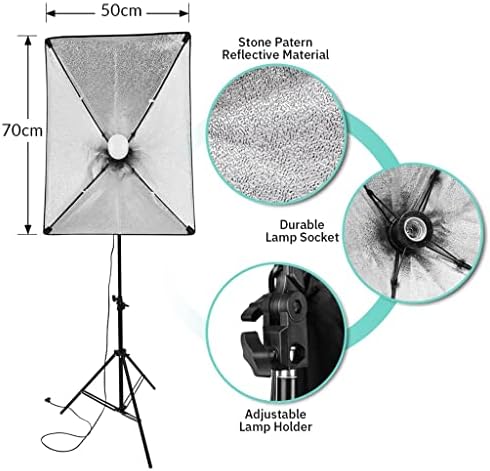 LIUJUN 2x3m háttértámogatás, Rendszer 50x70cm Softbox Esernyők Folyamatos Világítás Készlet Stúdió Termék Lőni Fotózás