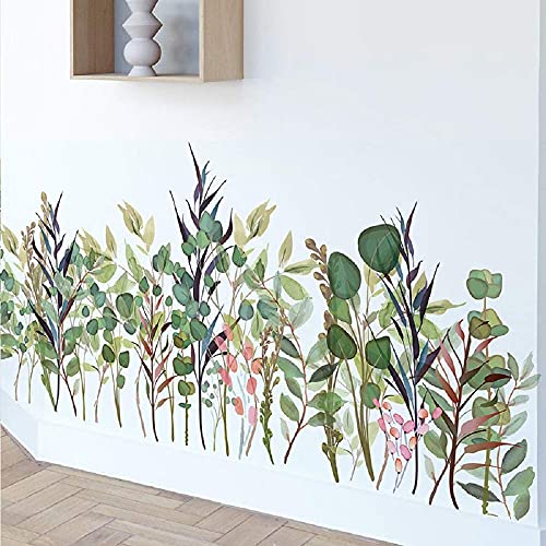 Amaonm Cserélhető Friss Zöld Növények Fali Matrica Kreatív DIY Virág, Fű, Fali Matrica, 3D-s Otthoni Art Dekor Nappali Gyerekek szobája