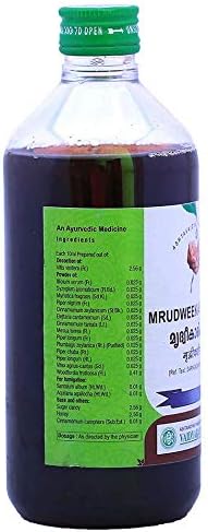 Vaidyaratnam Mrudweekarishtam 450 ml (Csomag 2) Ayurvédikus gyógynövény termékek-Ayurveda Ökológiai termékek