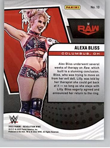2022 Panini Forradalom WWE 10 Alexa Boldogság Nyers Birkózás Trading Card