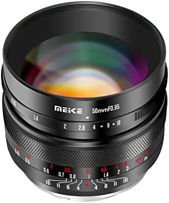 Meike 50mm f0.95 Nagy fényerejű Manuális fókuszú Objektív Kompatibilis Nikon Z Mount Kamera Z50, Z5, Z6, Z7 Alatt APS-C Mód