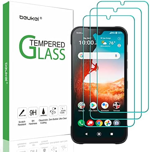 beukei (3 Csomag) Kompatibilis a Kyocera DuraSport 5G UW képernyővédő fólia, Edzett Üveg,Érintésre Érzékeny,az Ügy Barátságos,