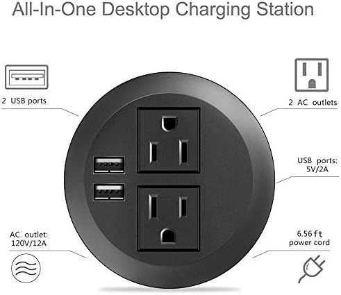 Teljesítmény Karika Plug in-Desk Energia Központ Táblázat Felső Karika Bútor Teljesítmény Adatok Hub-2 USB Port, 2 Aljzathoz Táblázat