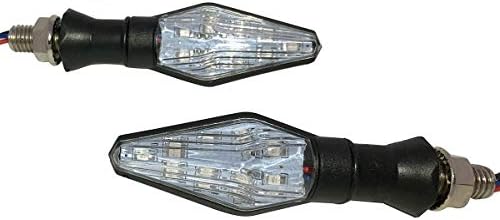 MotorToGo Fekete Szekvenciális Lámpa irányjelző Lámpák LED-es irányjelző Index Mutatók Kompatibilis a 2008-as Suzuki DRZ400SM
