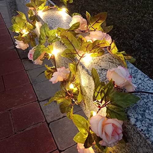 Aolyty Rózsa Virág String Lámpák, LED Flower Fairy String Lámpa elemes Garland Fények Haza lakodalom, Születésnap, Valentin Nap,