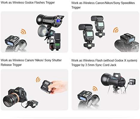 Godox X2T-F-TTL Vezeték nélküli Vaku Kioldó Nikon, Támogatás 1/8000s HSS Funkció, 5 Külön Csoport Gombra, majd 3-as Funkció Gomb