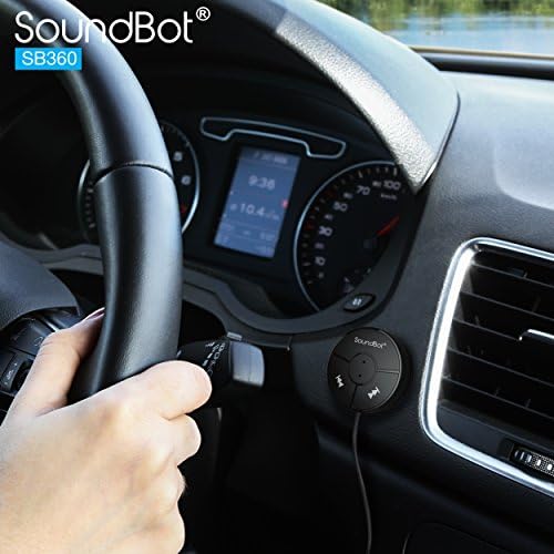 SoundBot SB360 Bluetooth Autós Készlet + SB510 Kék HD Bluetooth Zuhany Hangszóró, a kihangosító Vezeték nélküli Beszél & Zene