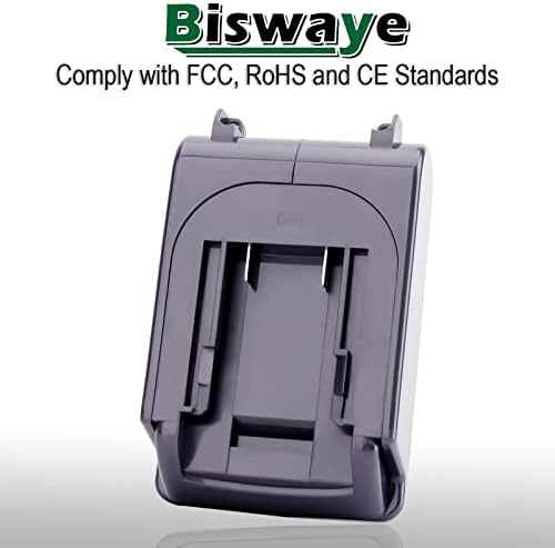 Biswaye V6-os Akkumulátor Adapter Kompatibilis a Dewalt 20V 60V Akkumulátor Csere Dyson V6-os Vezeték nélküli Porszívó Akkumulátor
