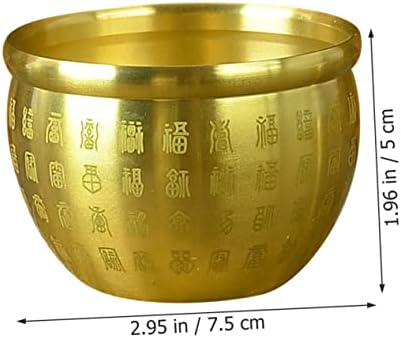 Zerodeko Tiszta Réz Tál, Otthon Dekoráció, Asztali Dekoráció Kínai Dekoráció Arany Hang Kincs Bowl-Tál Vacsora Égő Füstölő Tál