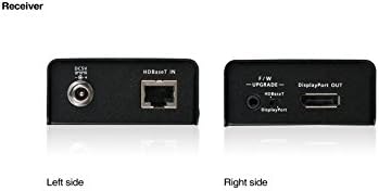 IOGEAR DisplayPort Extender Át Cat5e/6-4K (UHD) - Akár 230ft (1080P) 130ft (4K) - DHCP 1.3 Content Protection - HDBaseT Anti-Zavaró