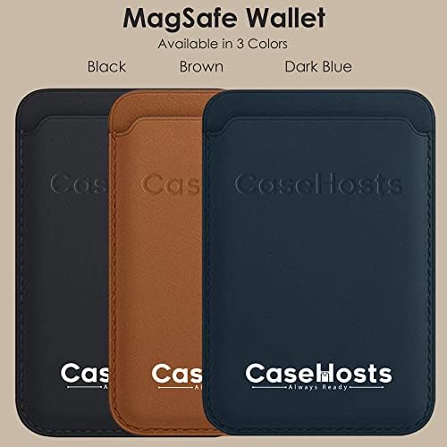 CASEHOSTS MagSafe Pénztárca | Tökéletes Kártya Tartóját Tárca a Vezeték nélküli Töltés iphone | Mag-Biztonságos Bőr Pénztárca Vissza