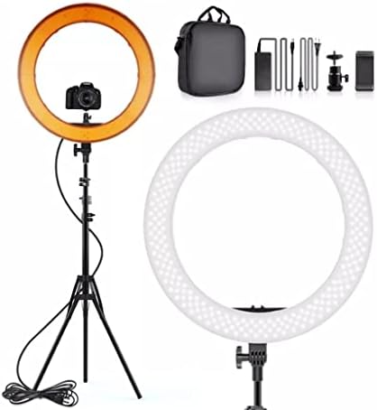 LEPSJGC 18 Hüvelykes LED Gyűrű Fény, Kamera, Fotó Stúdió, Telefon, Videó Lámpa állvánnyal Smink Hordozható Fényképészeti Világítás